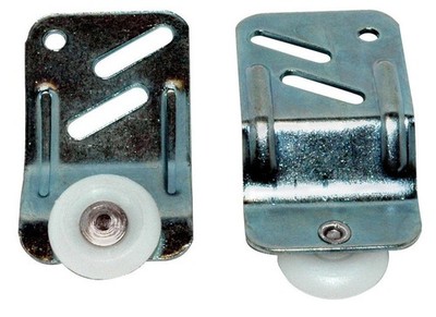 Barton Kramer 121C Silver Steel Closet By-Pass Door Hanger 1/2 L x 7/8 Dia. in.