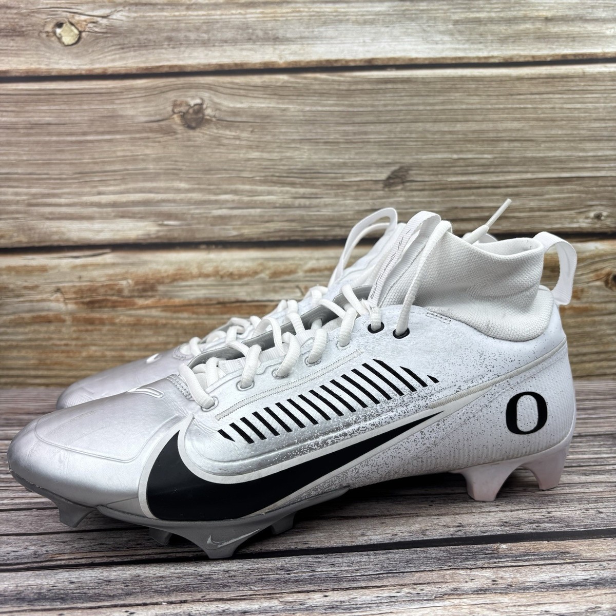 Mens Size 12 Used Nike Vapor Edge Pro 360 2 Oregon Ducks PE Team