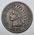 1887 Indian Cent--VF!