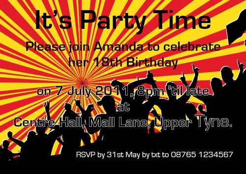 Personalisierte Partyeinladungen 18. 21. 30. - 90. Jahrestag, Verlobung usw. - Bild 10 von 28