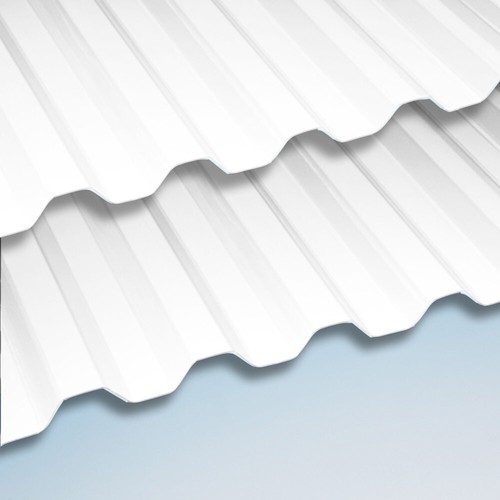 PVC Wellplatten 8x2 m, Lichtplatten Set hagelfest mit Befestigung, weiss + grau - Bild 6 von 7
