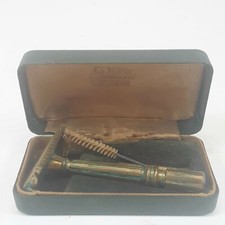 Vintage GEM Micromatic Single Edge Flip Top Safety Razor Set w Orig Case