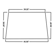 E-3g710-71010 Rear Upper Hatch Back Window For Kubota M105s-cab,m4900-cab, +++