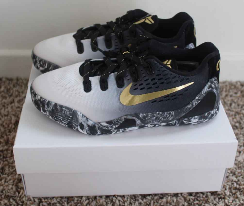 Kobe 9 EM Mambacita Low GS Size 3Y Black/Metallic Gold-White | eBay
