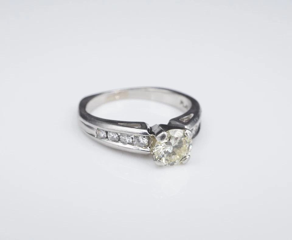 Scott Kay Platinum 1.32 ctw Diamond Euro Shank Ring Size 8 Free Shipping RG3446 - Image 2 of 4