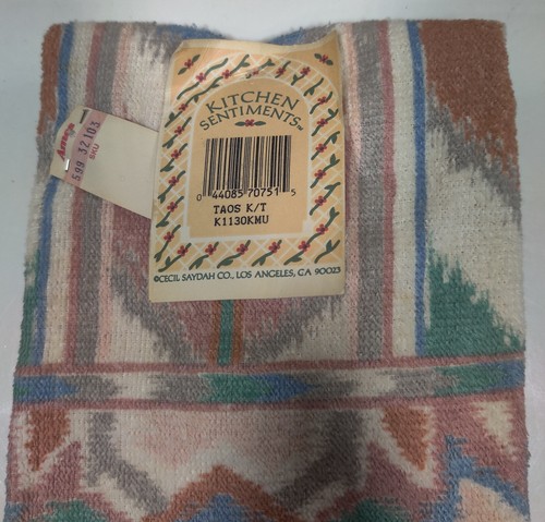 Cannon Hand Kitchen Towel Taos - Kitchen Sentiments - 15.5" x 23" USA NOS VTG - Picture 2 of 3