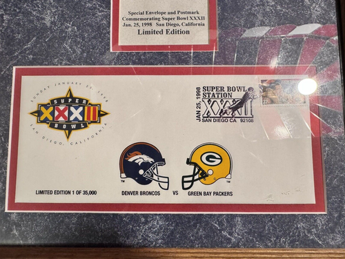 Super Bowl XII Commemorative Envelope And Postmark - Broncos Packers Superbowl - Picture 2 of 5