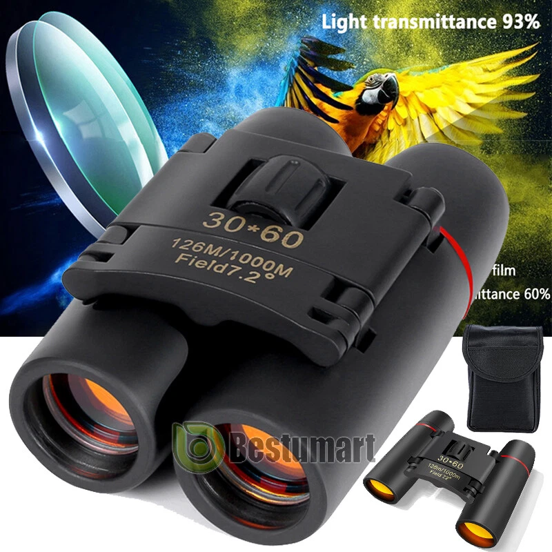 30x60 HD Military Zoom Powerful Binoculars Day/Low Night Optics Hunting & Case - Image 3 of 4