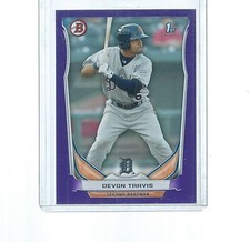 2014 BOWMAN PROSPECTS PURPLE RETAIL PARALLEL DEVON TRAVIS ROOKIE #BP33