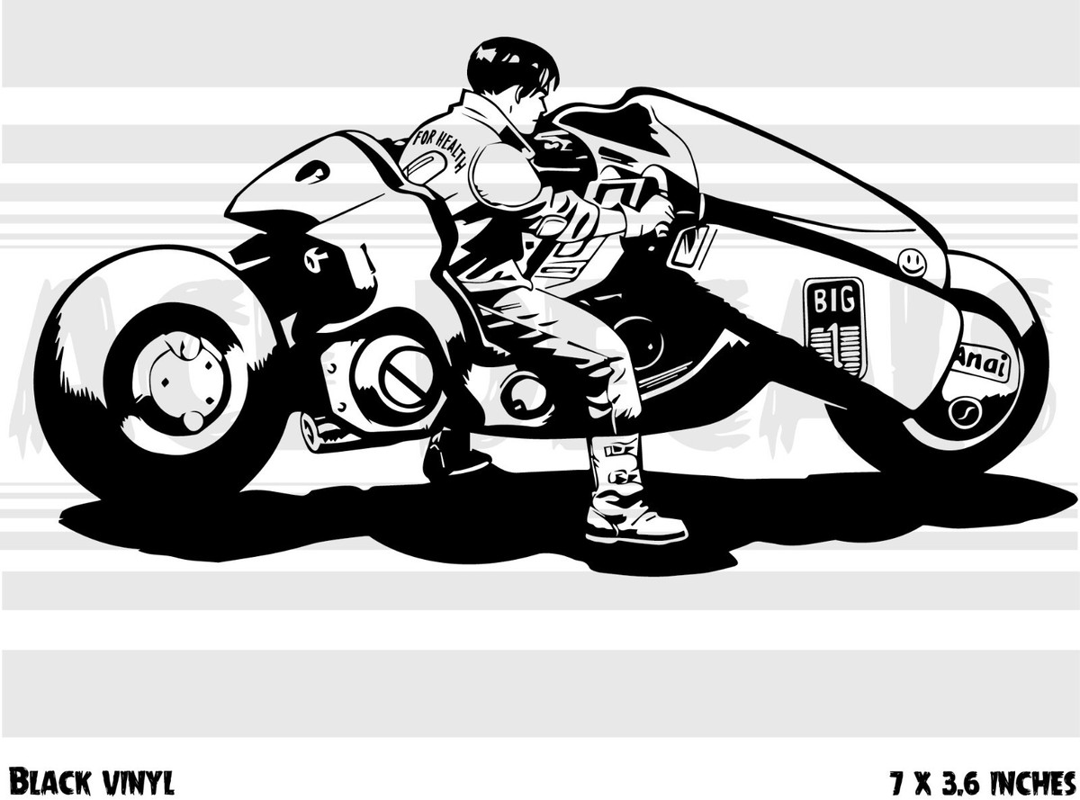 Akira - Kaneda Motorcyle - Anime - Vinyl decal sticker | eBay