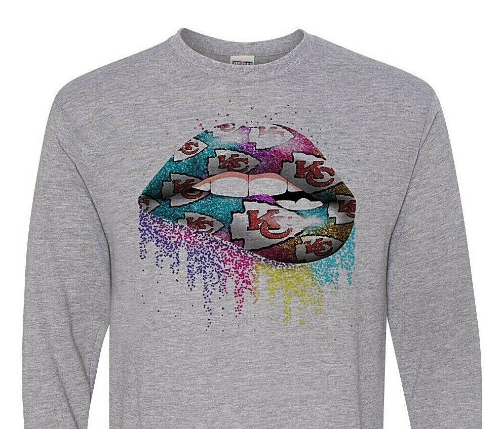 Glitter Snob Long Sleeve Blue Tie-Dye T-Shirt Glitter Snob Long Sleeve Blue Tie-Dye T-Shirt