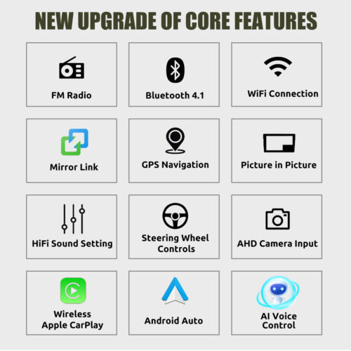 Car stereo For 2004-2014 FORD F150/250/350 GPS 2+64G Android13 Carplay +DVR&AHD - Picture 3 of 14