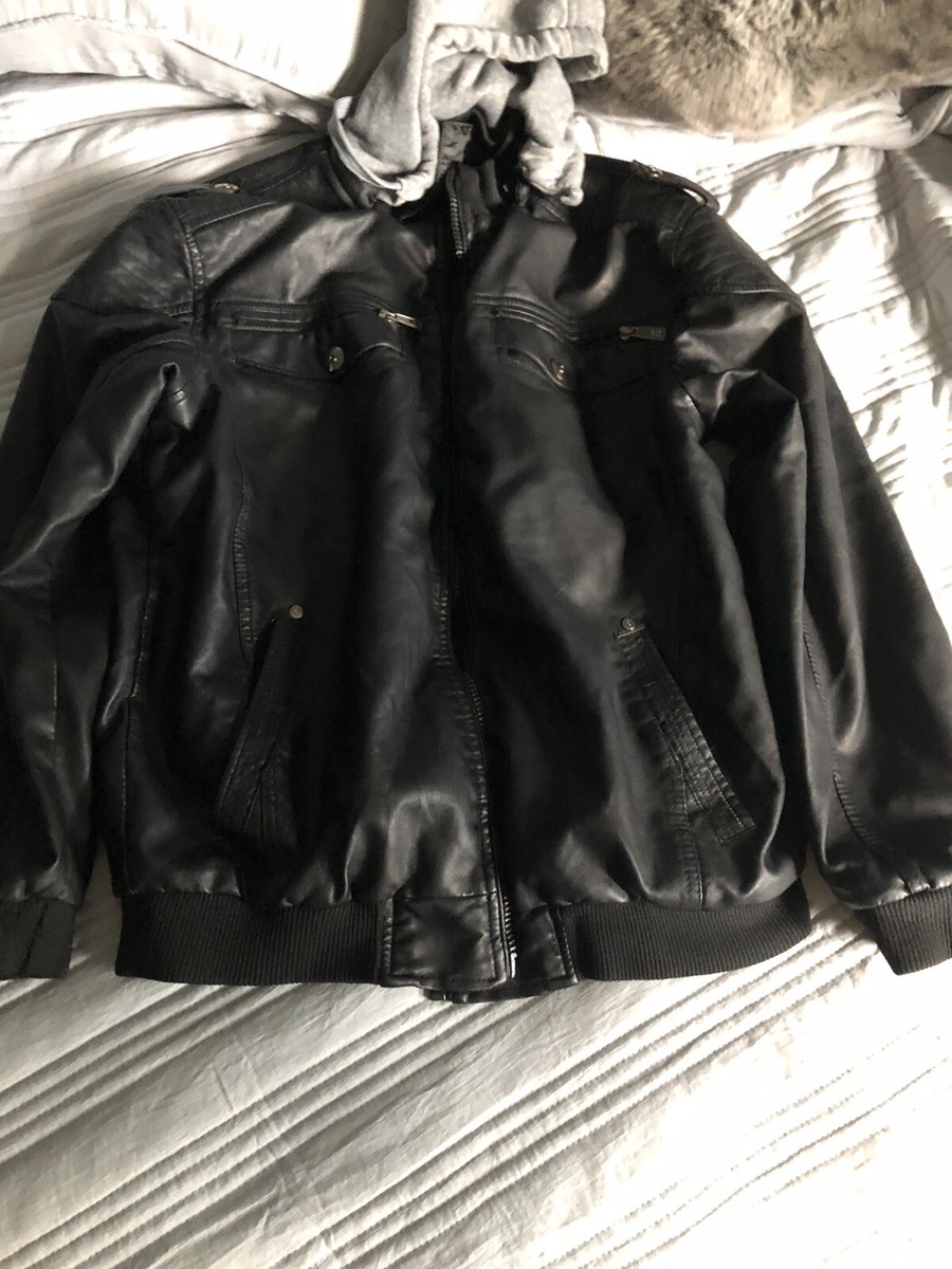 Refinery Republic Black Leather Jacket with Soft Interior