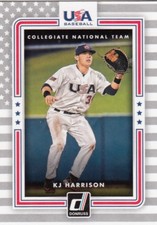 (36) 2016 Donruss KJ HARRISON USA Rookie Card LOT #USA-3 Brewers