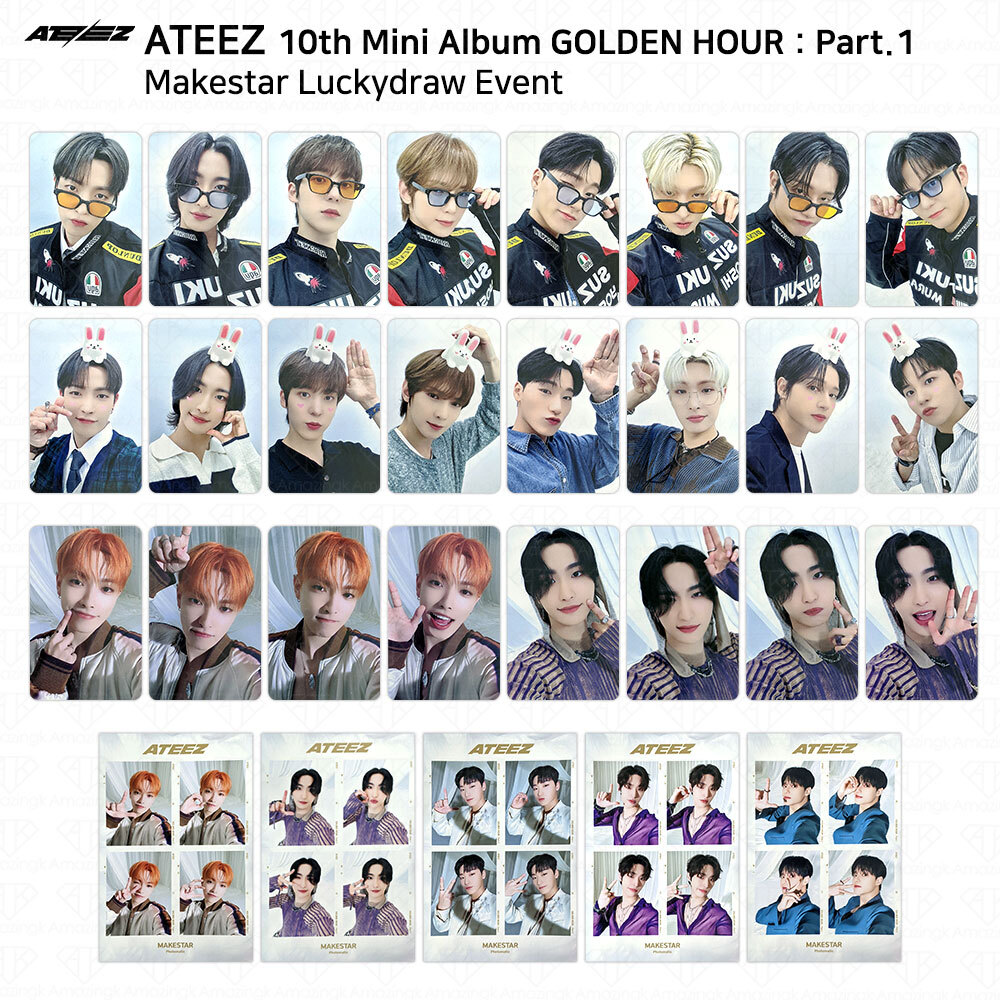 ATEEZ 10th Mini Album Golden Hour Part.1 Makestar Lucky Draw ATEEZ 10th Mini Album Golden Hour Part.1 Makestar Lucky Draw