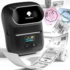 Phomemo M110 Label Maker Bluetooth Logo Barcode Label Printer Small Business LOT