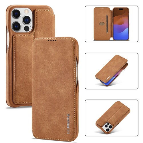 For iPhone 16 15 14 13 12 11 Pro Max XS XR Leather Wallet Case Flip Stand Cover - Photo 3 sur 73