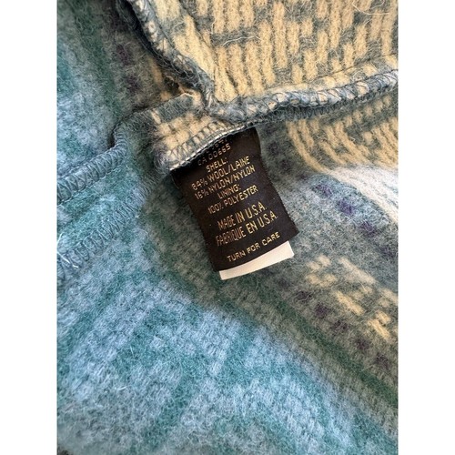 Vintage Eddie Bauer Wool Coat Womens M Southwestern Blanket Barn Aztec Navajo - Picture 6 of 10