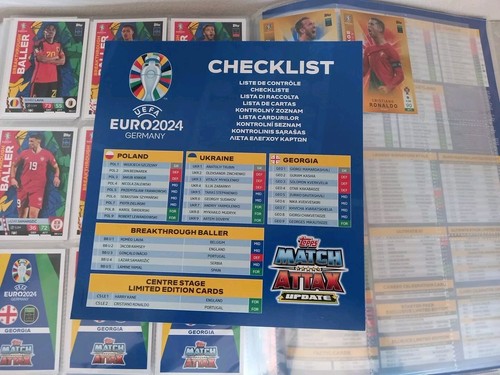 TOPPS MATCH ATTAX EURO 2024 FULL SET COMPLETO + BINDER + UPDATE + LIMITED - Foto 13 di 14