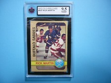 1972/73 O-PEE-CHEE NHL HOCKEY CARD #157 RICK MARTIN KSA 9.5 NGM SHARP+ 72/73 OPC
