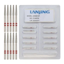 Z856/016F Diamond Burs Zirconia Cutter High Speed FG Round End Taper Fine Grit