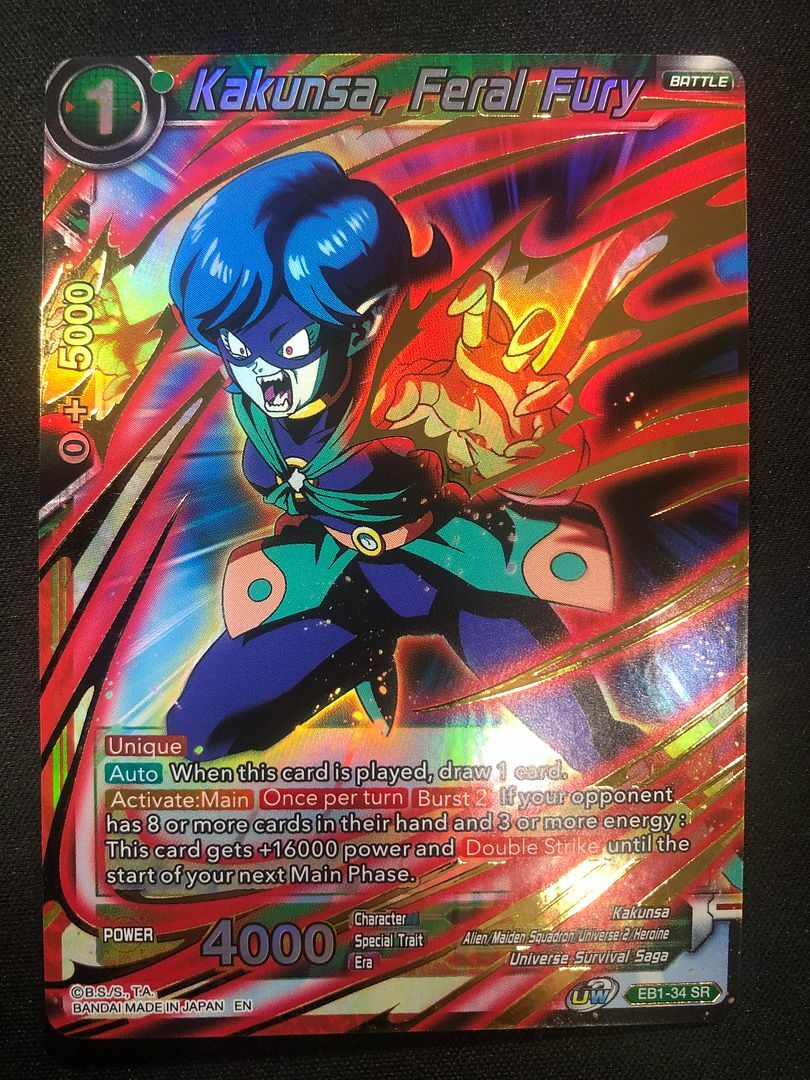 Dragonball Super EB1-34 SR Kakunsa Feral Fury DBS Super Rare
