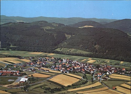 41274562 Hatzfeld Eder Hotel Pension Weinberg Flugaufnahme Hatzfeld