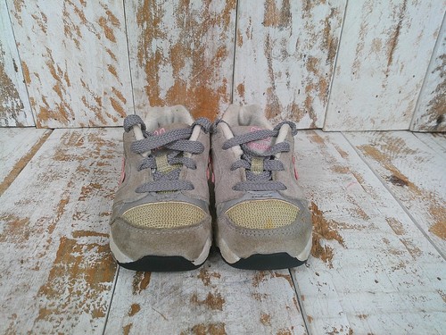 NEW BALANCE 680 W Box Girl Sz 5 /6 / 7 TODDLER SHOES Grey Suede Nike Pink EUC - Picture 10 of 18