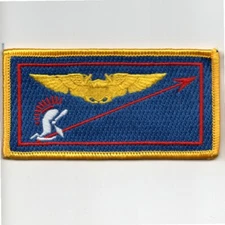 4" NAVY VFA-106 WSO NAME TAG WINGS LOGO BLUE YELLOW EMBROIDERED PATCH 