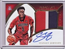 2015 Panini Immaculate Multi Sport Stanley Johnson Arizona RPA RC Auto 29/99