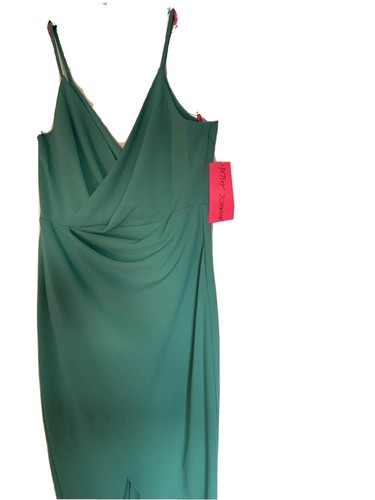 Betsey Johnson Scuba Crepe V Neck Midi 