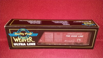 #2 WEAVER ULTRA LINE U20008LD L&N DIXIE LINE STEEL DD BOX CAR #97749 - NIB