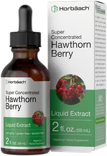 Hawthorn Berry Liquid Extract | 2 fl oz | Alcohol Free, Vegetarian | by Horbaach