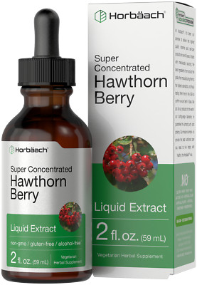 Hawthorn Berry Liquid Extract | 2 fl oz | Alcohol Free, Vegetarian | by Horbaach