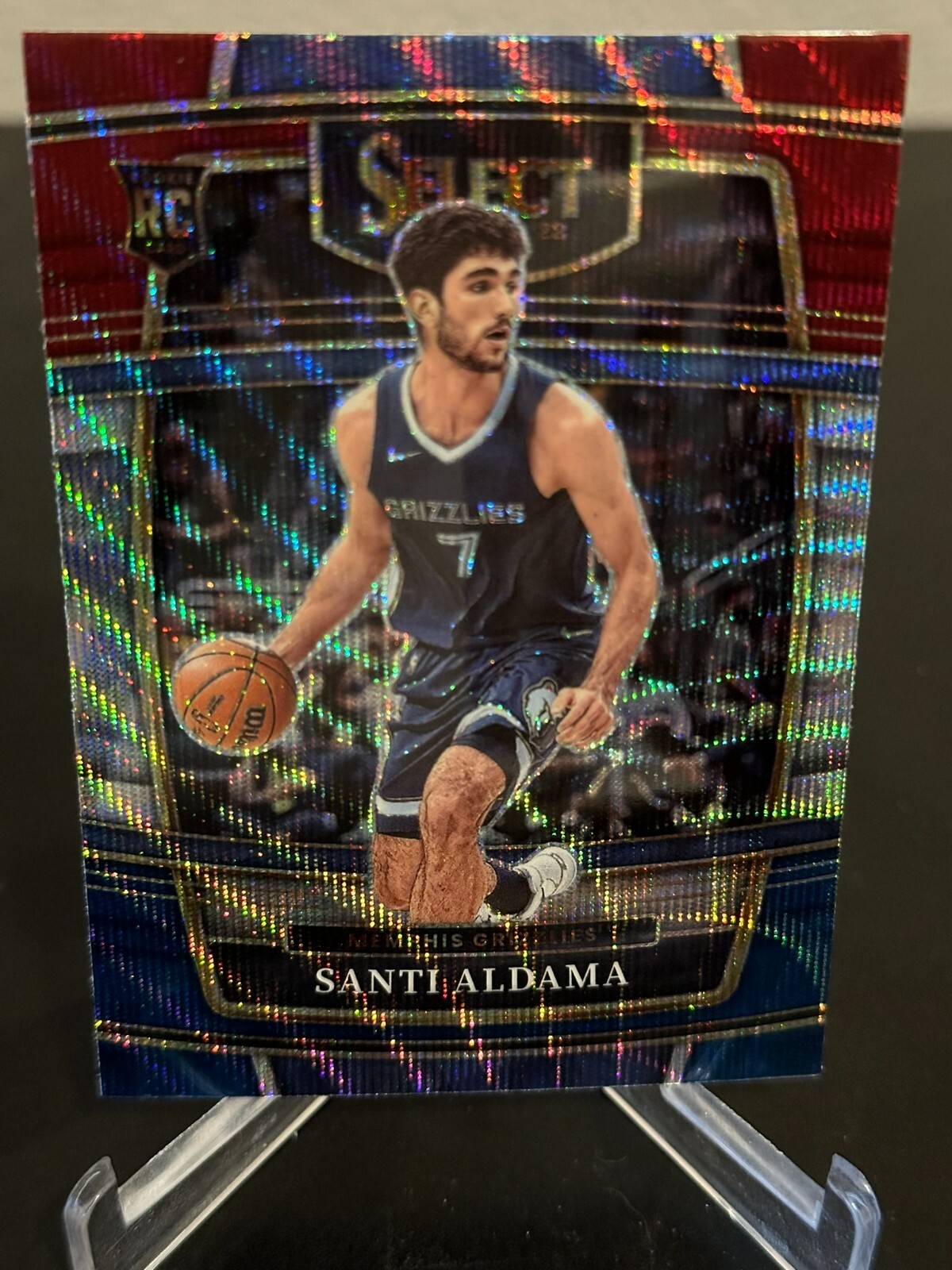 2021-22 Select Concourse Santi Aldama Rookie RC Tri-Color Prizm SP #64 B610