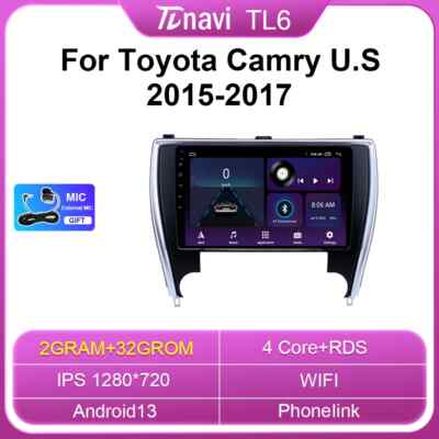 Car Radio For Toyota Camry U.S 2015-2017 Multimedia Player Navigation GPS System