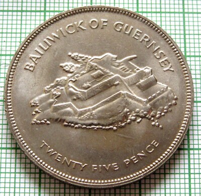 1977年 イギリス ジュビリーコイン 25ペンス BRITISH 25 NEW PENCE COIN - 25TH ANNIV. OF ACCESSION OF