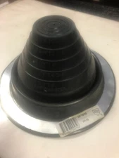 Dektite#3(1/4"-5") Black Round High Temp Silicone Flexible Pipe Flashing- New
