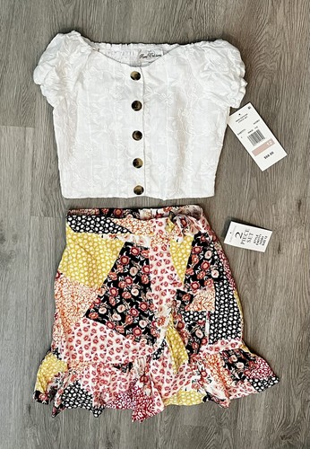 (NWT) Rare Editions Big Girls Embroidered 2- Piece Skirt Set Size 12 - Picture 9 of 15