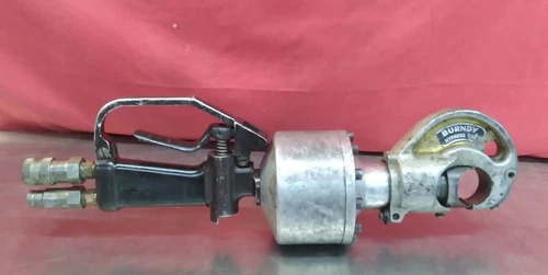Hypress Y35 Burndy Hydraulic Crimper 12-Ton C-Head Crimper w/ Cylinder & Handle