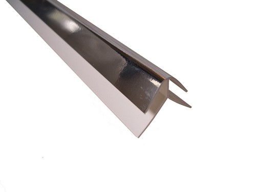 Trims for PVC Wet Wall Panels Black White Chrome End Caps, Angles All Sizes - Picture 51 of 84
