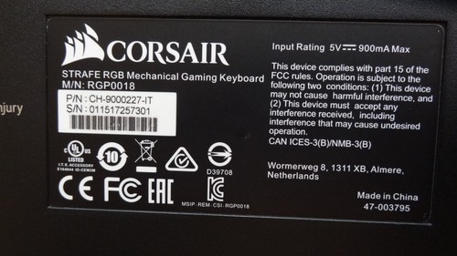 Corsair STRAFE RGB Tastiera Meccanica Gaming CHERRY MX Red IT ITA CH-9000227-IT - Photo 6/7