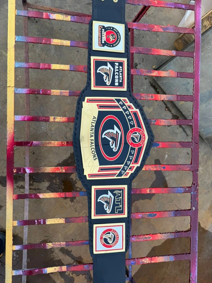 new Atlanta Falcons superbowl NFL Championship Belt Adult Size 2mm Brass - Image 3 of 4