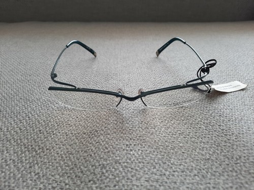 MASAKI MATSUSHIMA Japan Vintage H Rim Eyeglasses TITANIUM Model MF 1026 Green - Picture 3 of 6