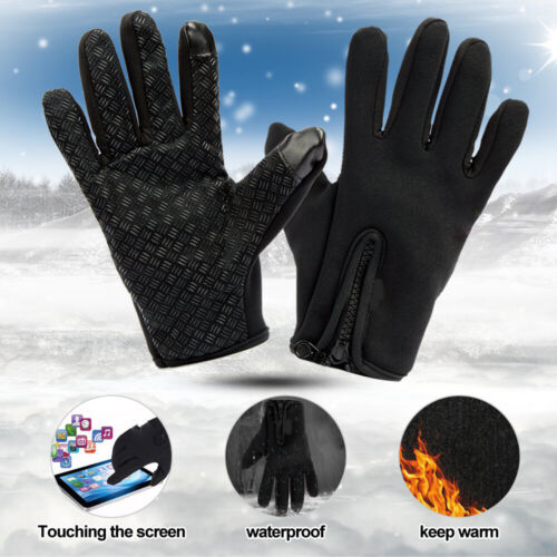 Thermal Windproof Waterproof Winter Gloves Touch Screen Warm Mittens Men Women - Picture 3 of 14