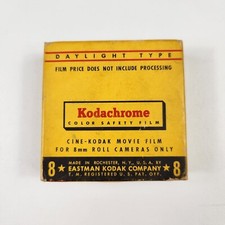 Kodachrome 8mm Movie Film Cine Vintage Expired 1/1958 Daylight Type Color Safety