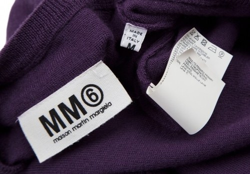 MM6 MAISON MARGIELA Wool Front Wrap V Neck Knit Sweater Size M(K-120035) - Picture 12 of 12