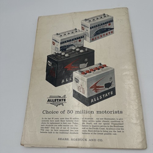 SEARS Automotive Supply Catalog 1960 160 Pages - Picture 2 of 5