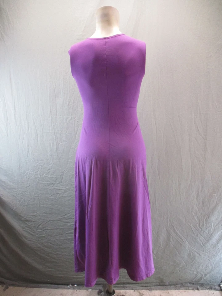 Patagonia Size S Womens Purple Sleeveless V-Neck Fitted Maxi Cocktail Dress 402 - Image 4 of 4