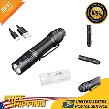 Ultimate Tactical Flashlight - 3000 Lumens, USB-C Charging & LumenTac Organizer